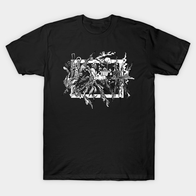 Abstract doodle art T-Shirt by TKDoodle